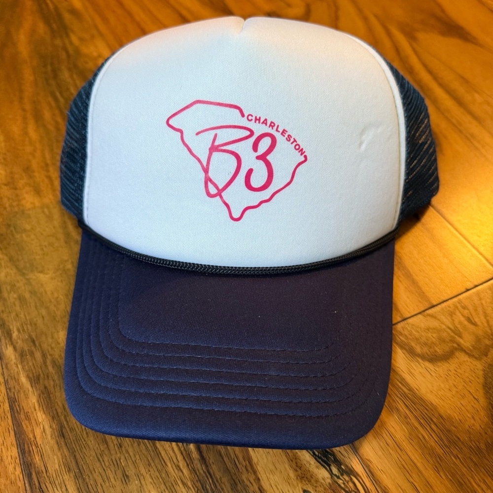 Barre3 Charleston Trucker Hat Navy & White (OS)